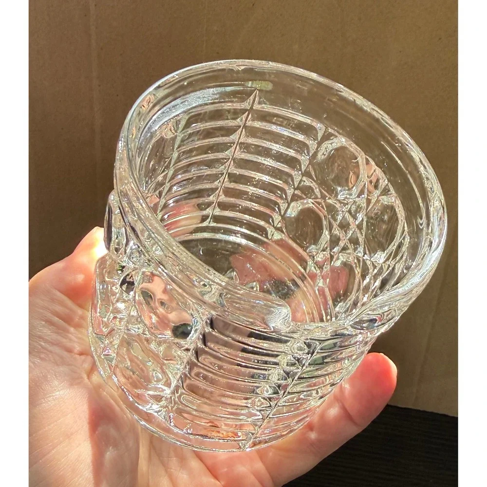 Vintage Pressed Glass Jar in the Windsor Button and Cane Pattern Jam Sugar